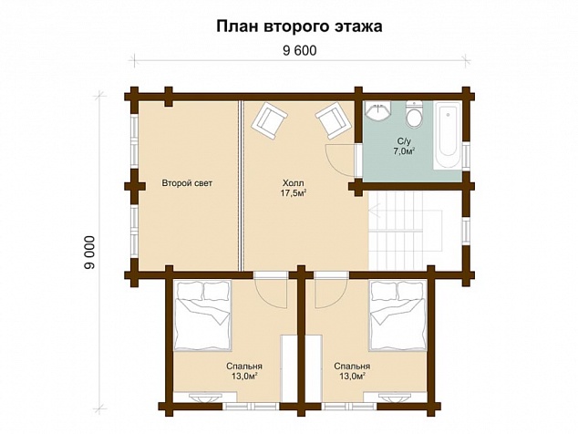 2 этаж - 86,4