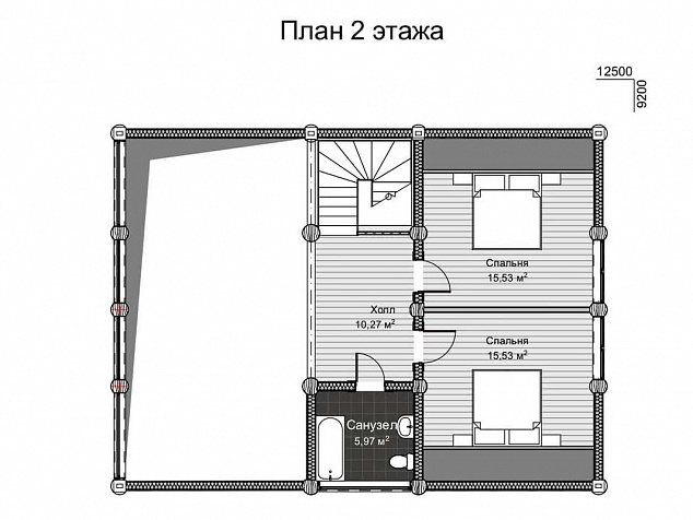 2 этаж - 115