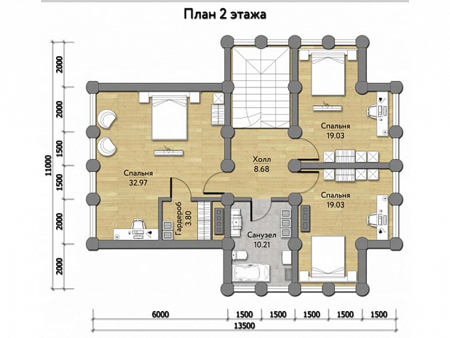 2 этаж - 118,5