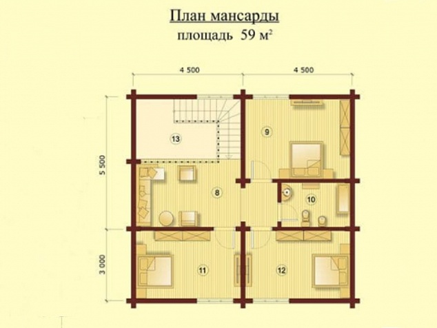 2 этаж - 76,5